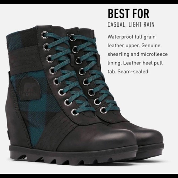 Sorel ankle lace up waterproof snow proof boots. SOLD!! - Picture 3 of 9